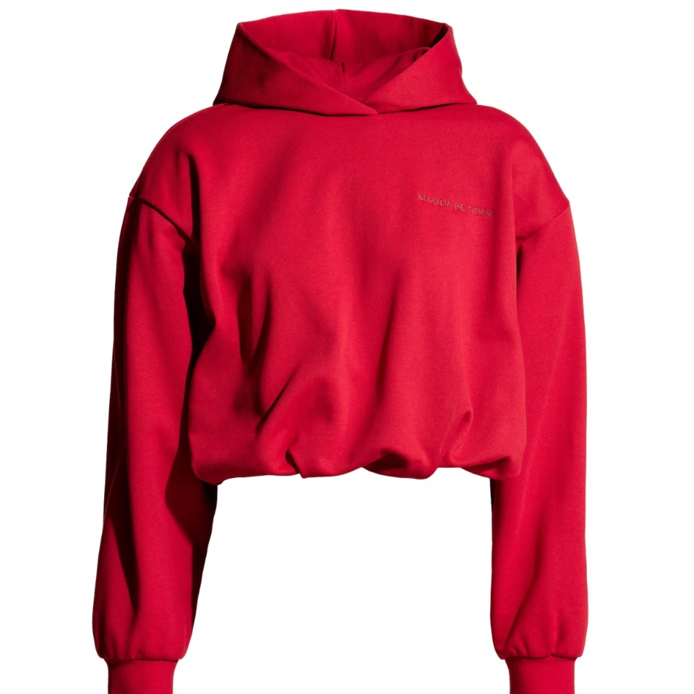 NWT MAGDA BUTRYM H&M MOTIF-DETAIL HOODIE WITH SHOULDER PADS